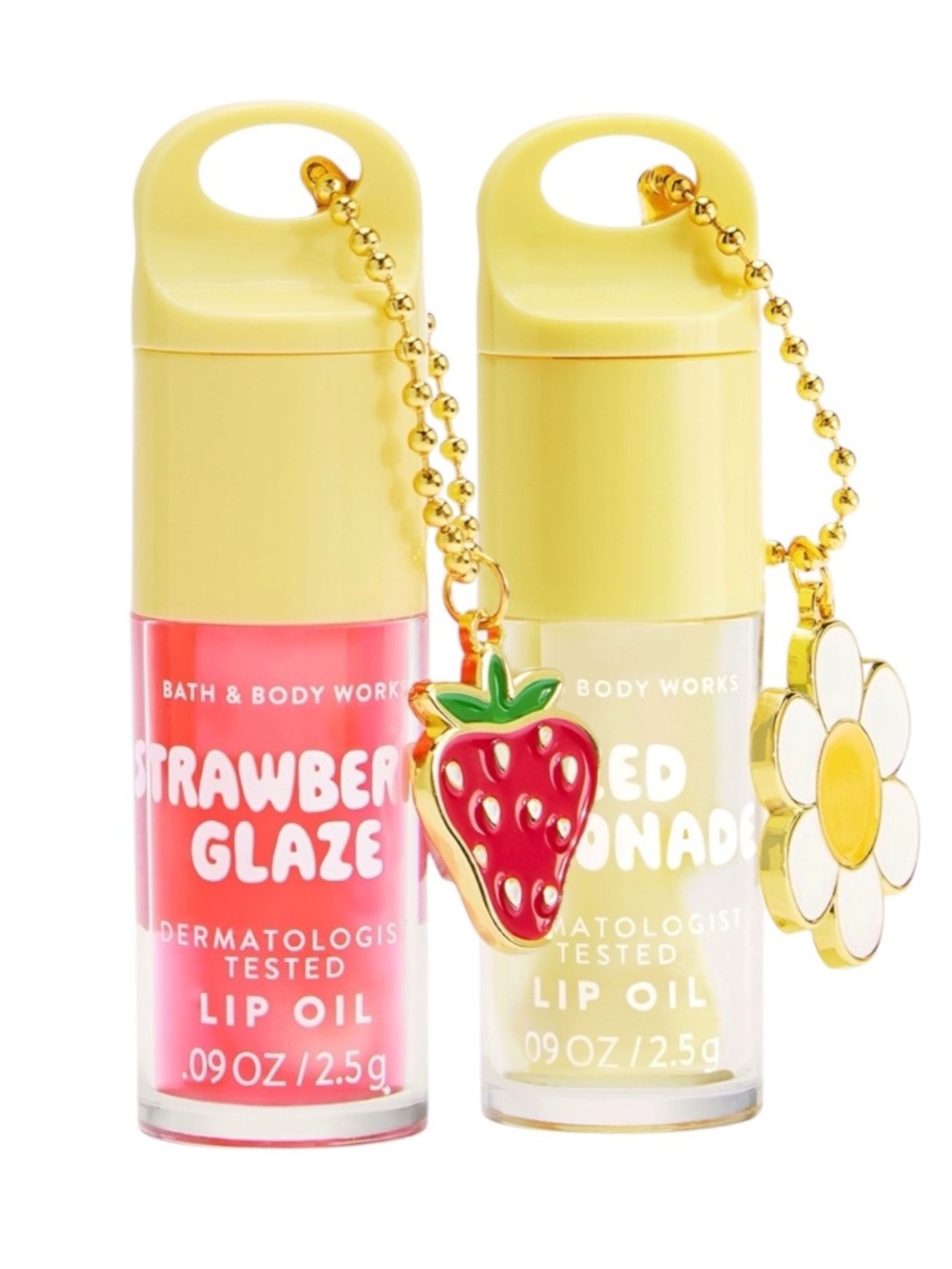NEW 2-Pc Bath & Body Works 2026 Lip Oil Collection with Limited Edition Charms